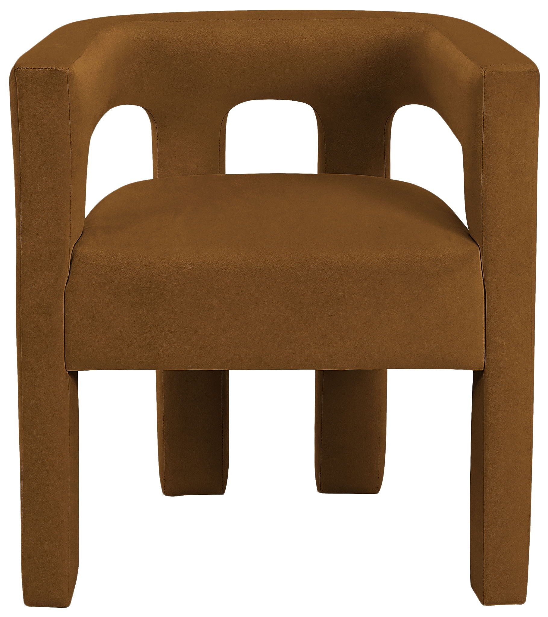 Athena - Velvet Dining Chair - Saddle - Urban Living Furniture (Los Angeles, CA)