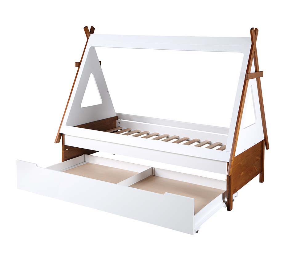 Loreen - Twin Bed - Oak & White Finish - Urban Living Furniture (Los Angeles, CA)