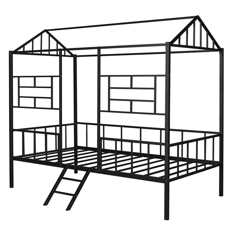 House Bed Frame With Slatted Support, No Box Spring Needed