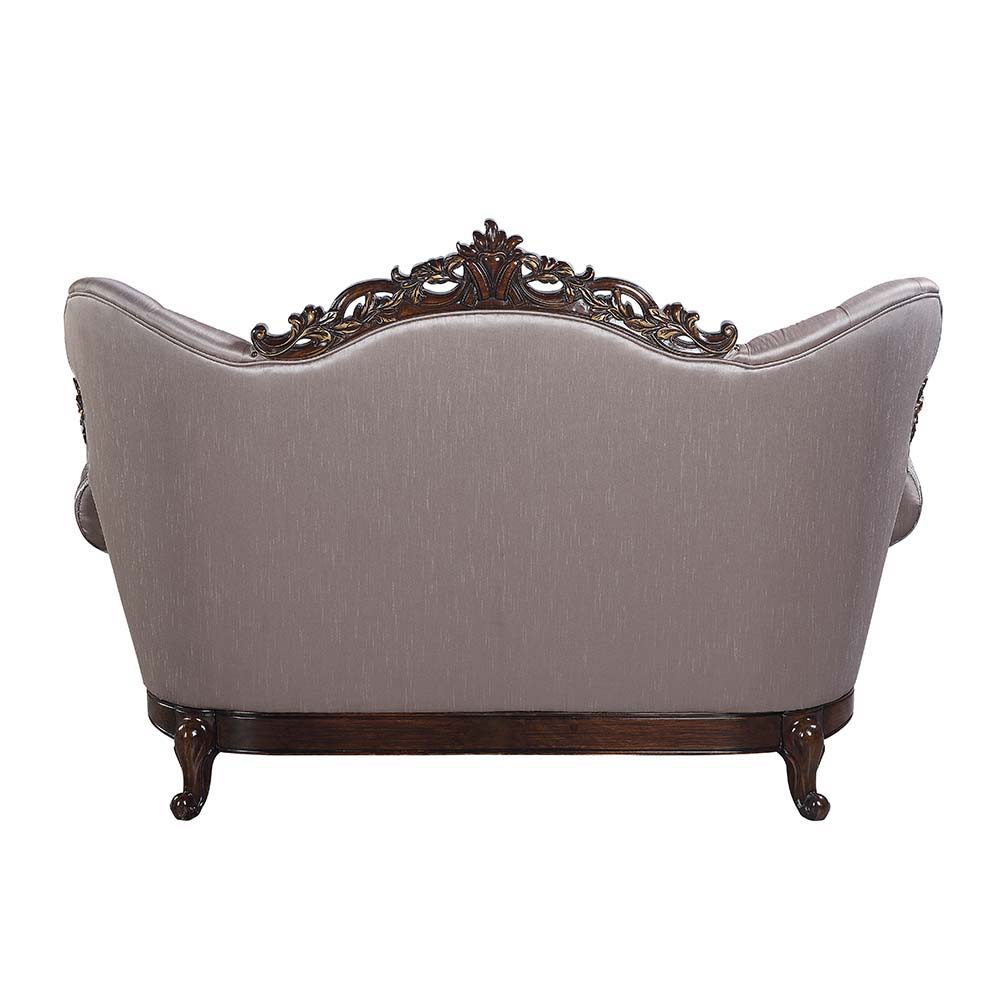 Benbek - Loveseat With 3 Pillows - Fabric & Antique Oak - Urban Living Furniture (Los Angeles, CA)
