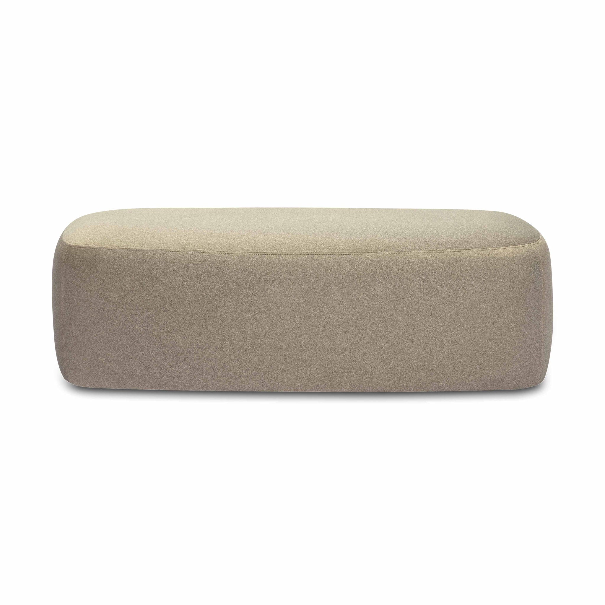 Graceland - Faux Mohair Bench - Taupe - Urban Living Furniture (Los Angeles, CA)