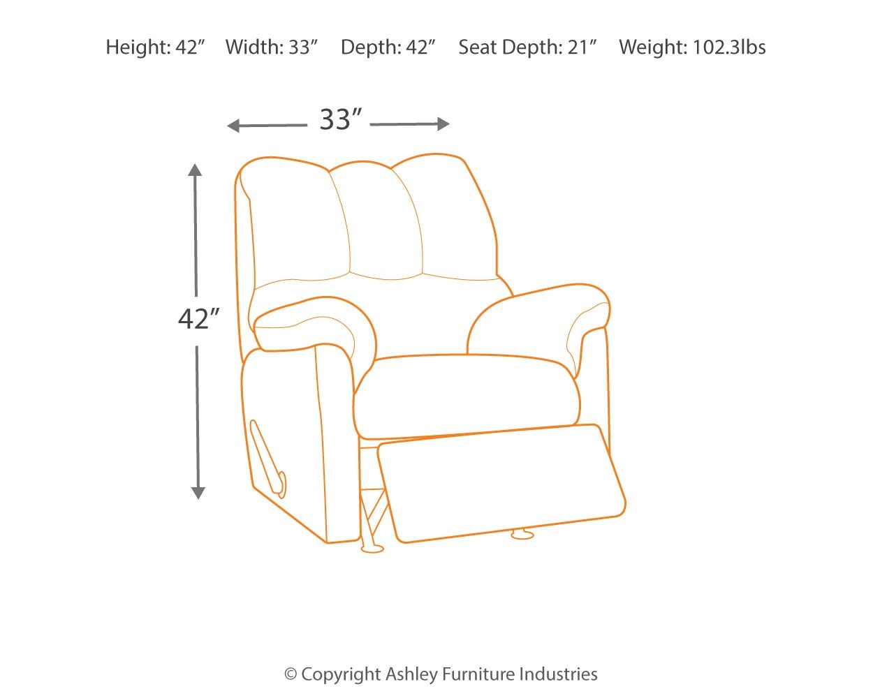 Darcy - Rocker Recliner - Urban Living Furniture (Los Angeles, CA)