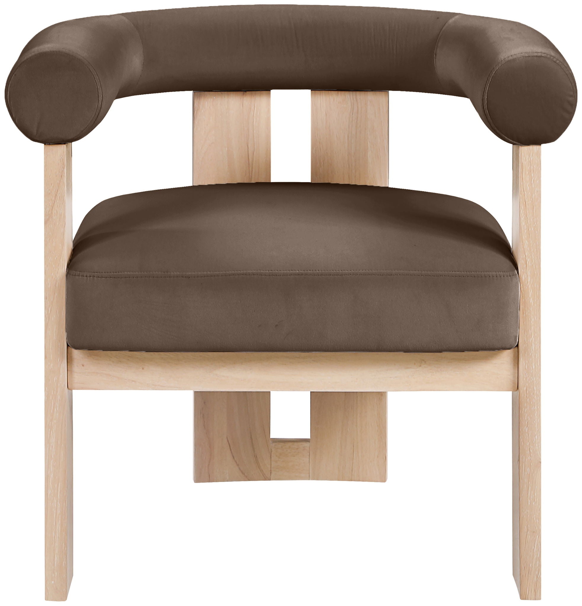 Arienzo - Performance Fabric Upholstered Accent Chair - Natural Base