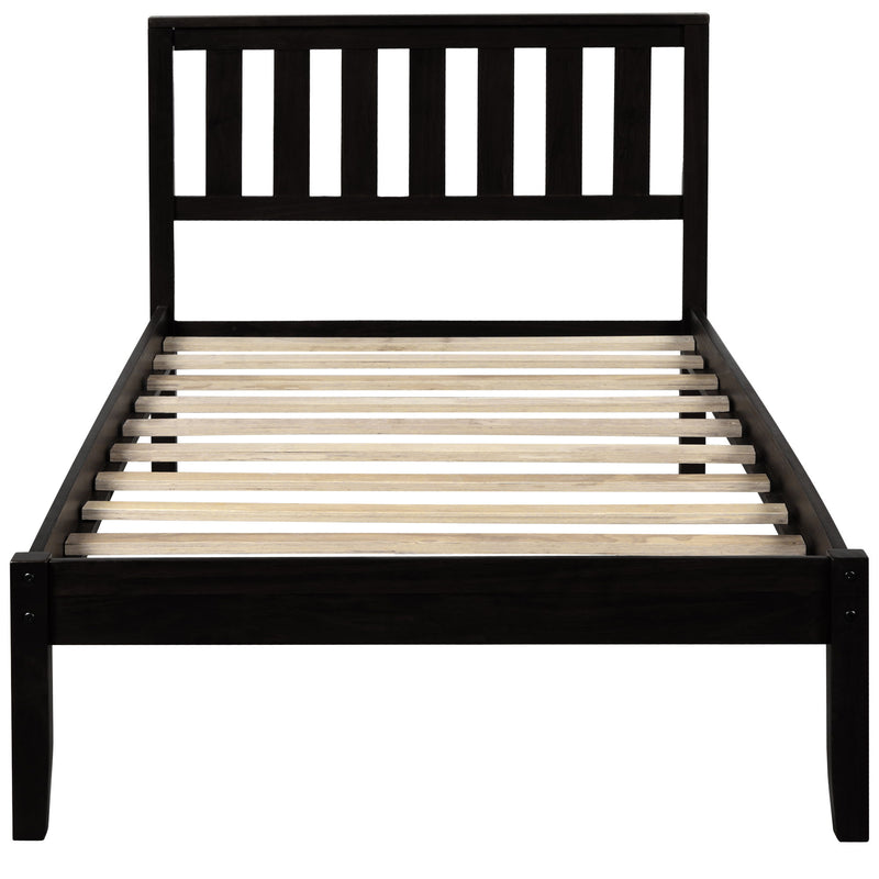 Platform Bed With Headboard, Footboard, Slat Support