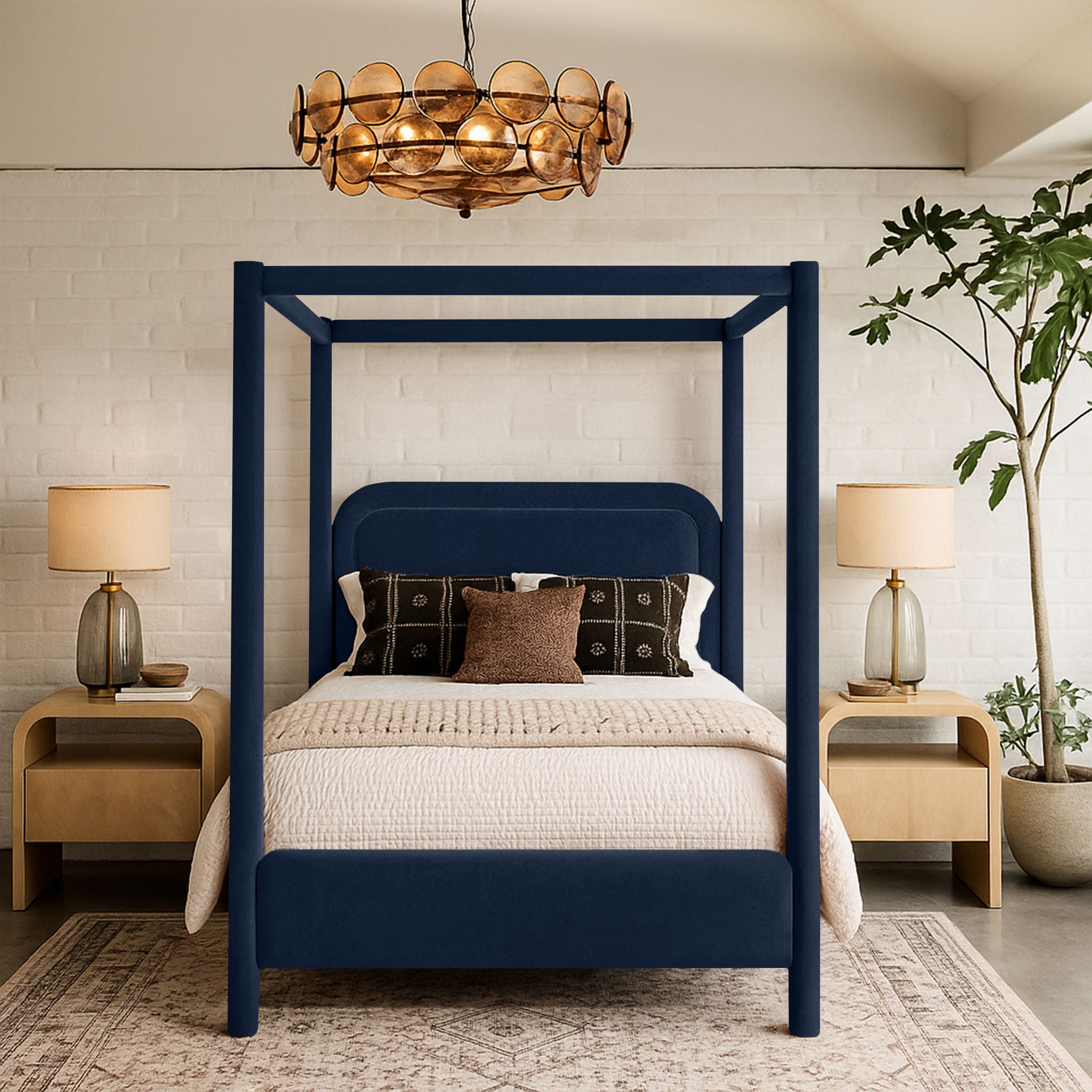 Salina - Velvet Upholstered Bed - Urban Living Furniture (Los Angeles, CA)