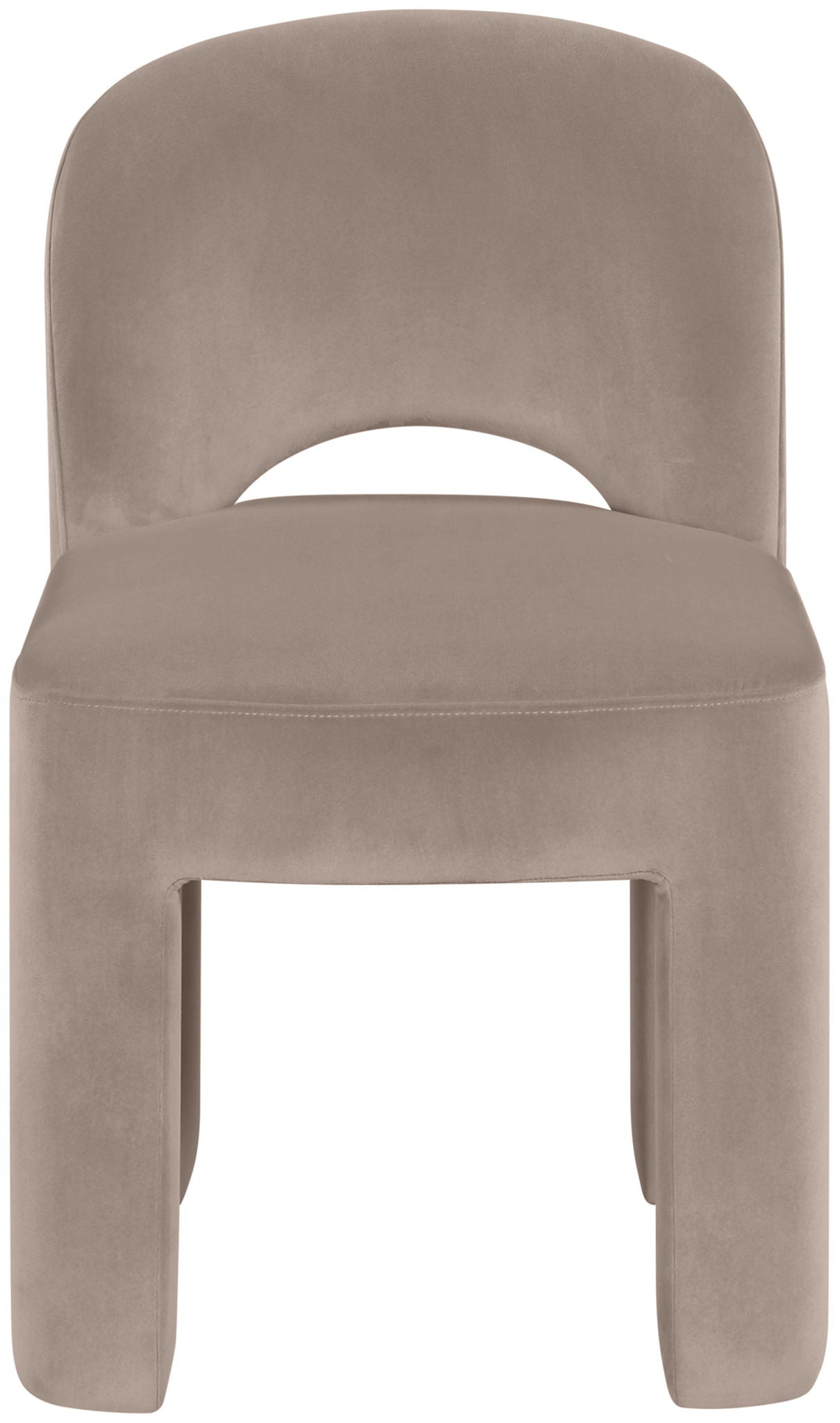 Celine - Velvet Performance Fabric Upholstered Dining Chair (Set of 2) - Taupe - Urban Living Furniture (Los Angeles, CA)