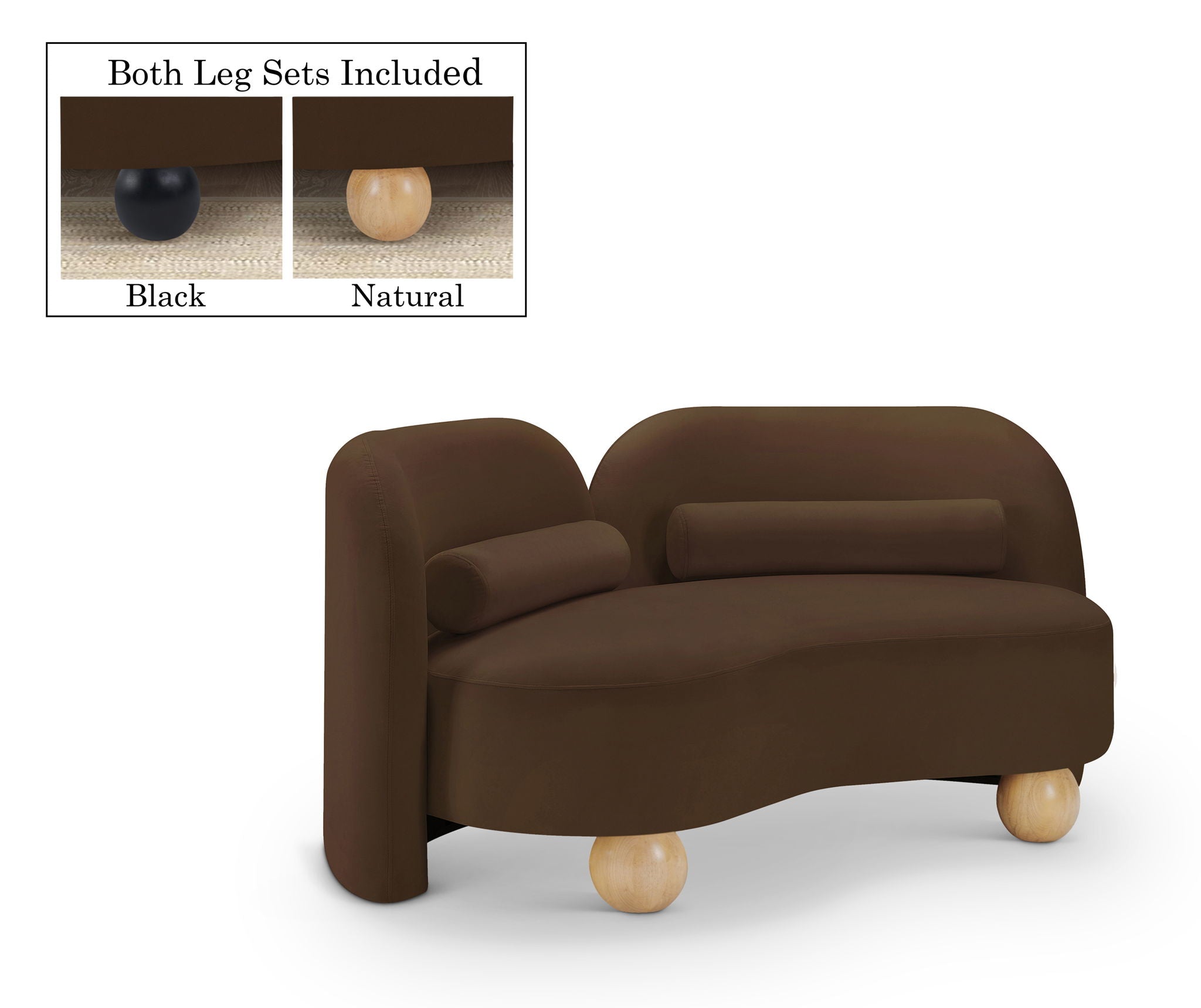 Daphne - Velvet Loveseat - Urban Living Furniture (Los Angeles, CA)