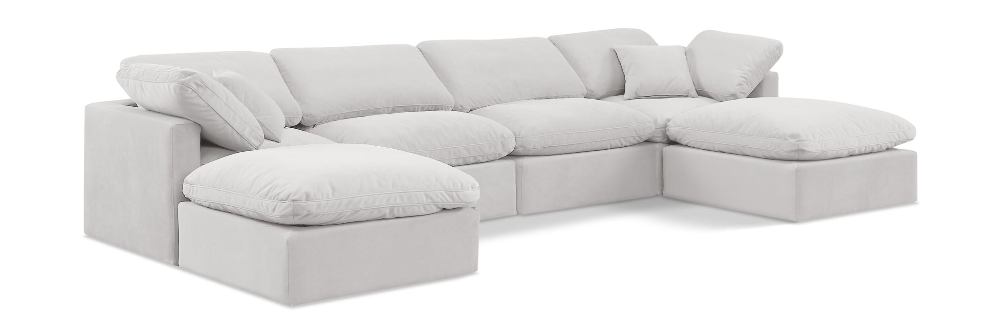 Indulge - Velvet 6 Piece Modular Double Chaise Sectional - Urban Living Furniture (Los Angeles, CA)