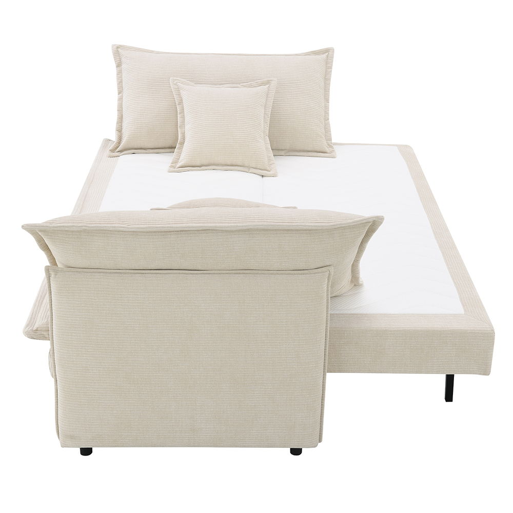 Elisea - Sofa With Sleeper - Beige Fabirc - Urban Living Furniture (Los Angeles, CA)
