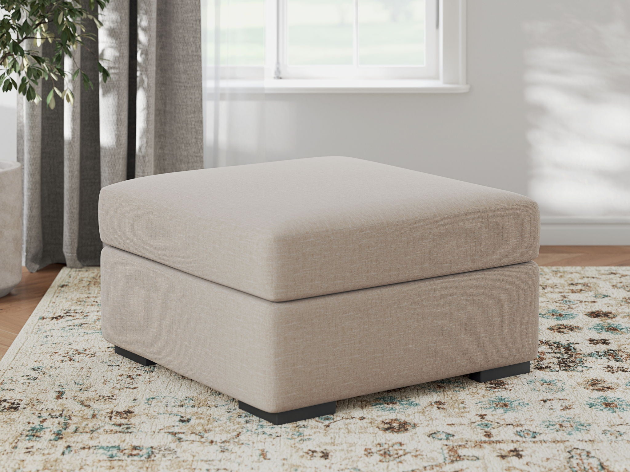LadyMae - Twill - Oversized Accent Ottoman - Urban Living Furniture (Los Angeles, CA)