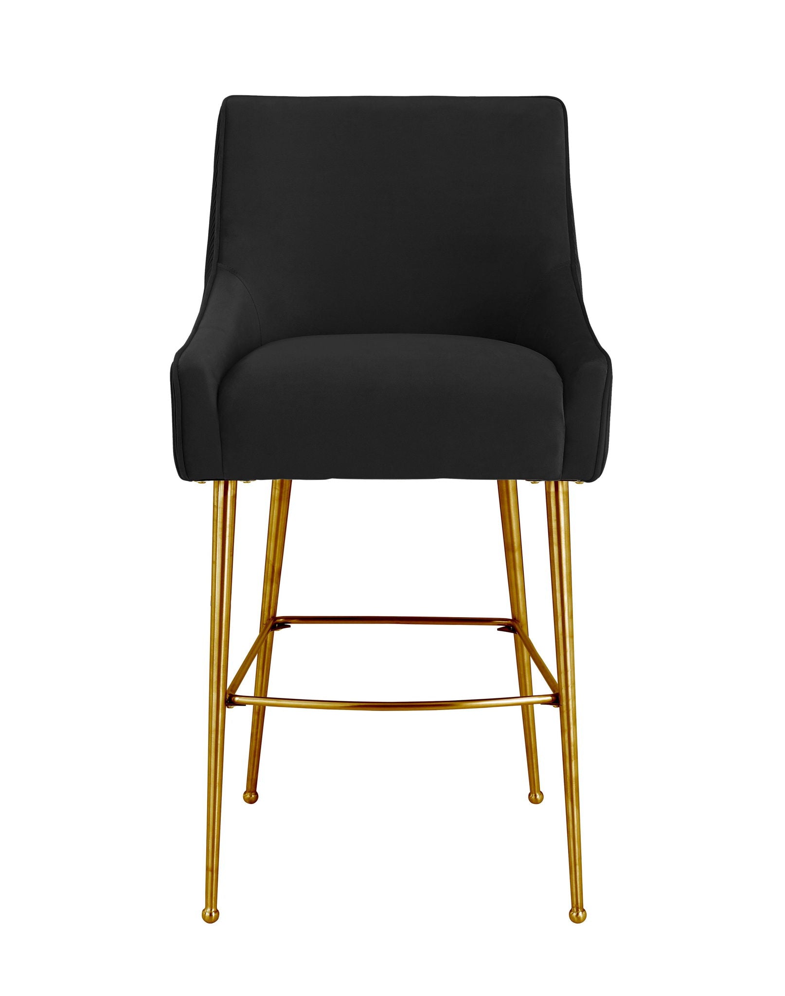 Beatrix - Pleated Velvet Stool - Urban Living Furniture (Los Angeles, CA)