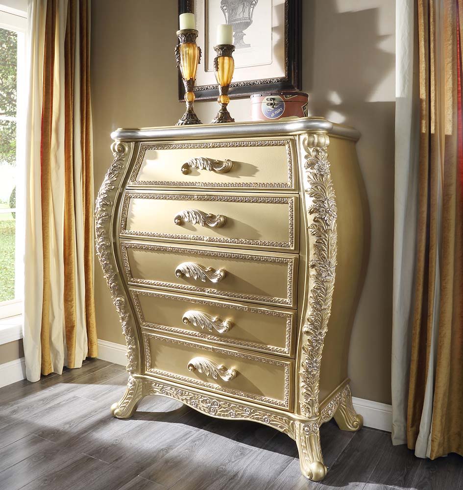 Cabriole - Chest - Gold Finish - Urban Living Furniture (Los Angeles, CA)