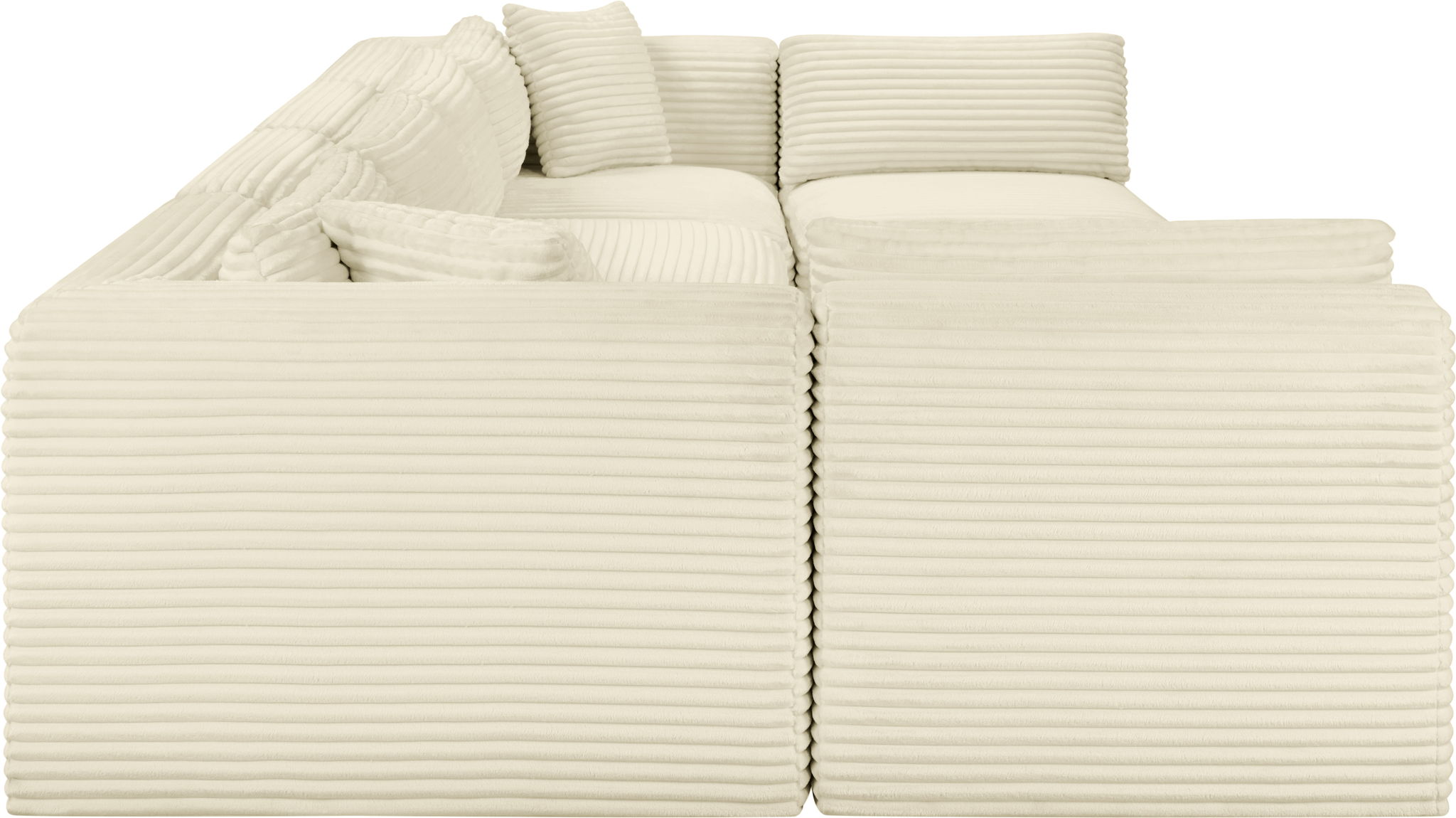 Shaggy - 6 Piece Modular U-Shaped Armless Sectional - Urban Living Furniture (Los Angeles, CA)