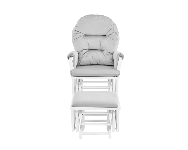 Madison - Glider & Ottoman - White Base - Urban Living Furniture (Los Angeles, CA)