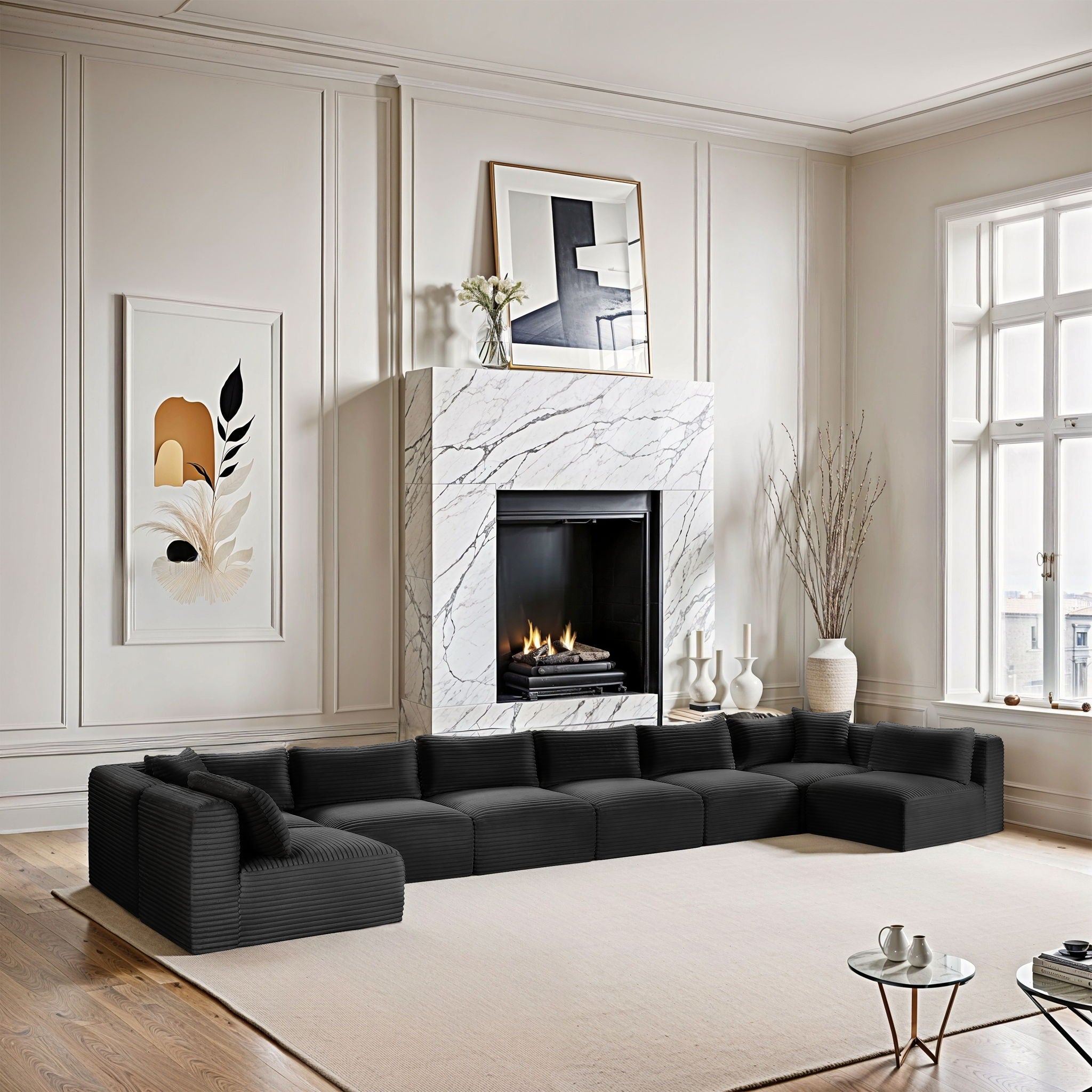 Shaggy - 8 Piece Modular U-Shaped Armless Sectional - Urban Living Furniture (Los Angeles, CA)