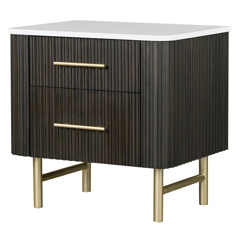 Clayten - Nightstand - Marble Top & Espresso - Urban Living Furniture (Los Angeles, CA)