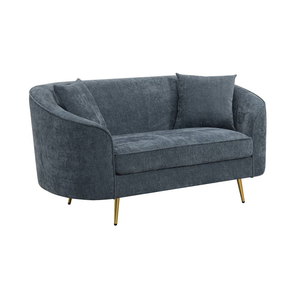 Nakendra - Loveseat With 2 Pillows - Cobalt Gray - Urban Living Furniture (Los Angeles, CA)