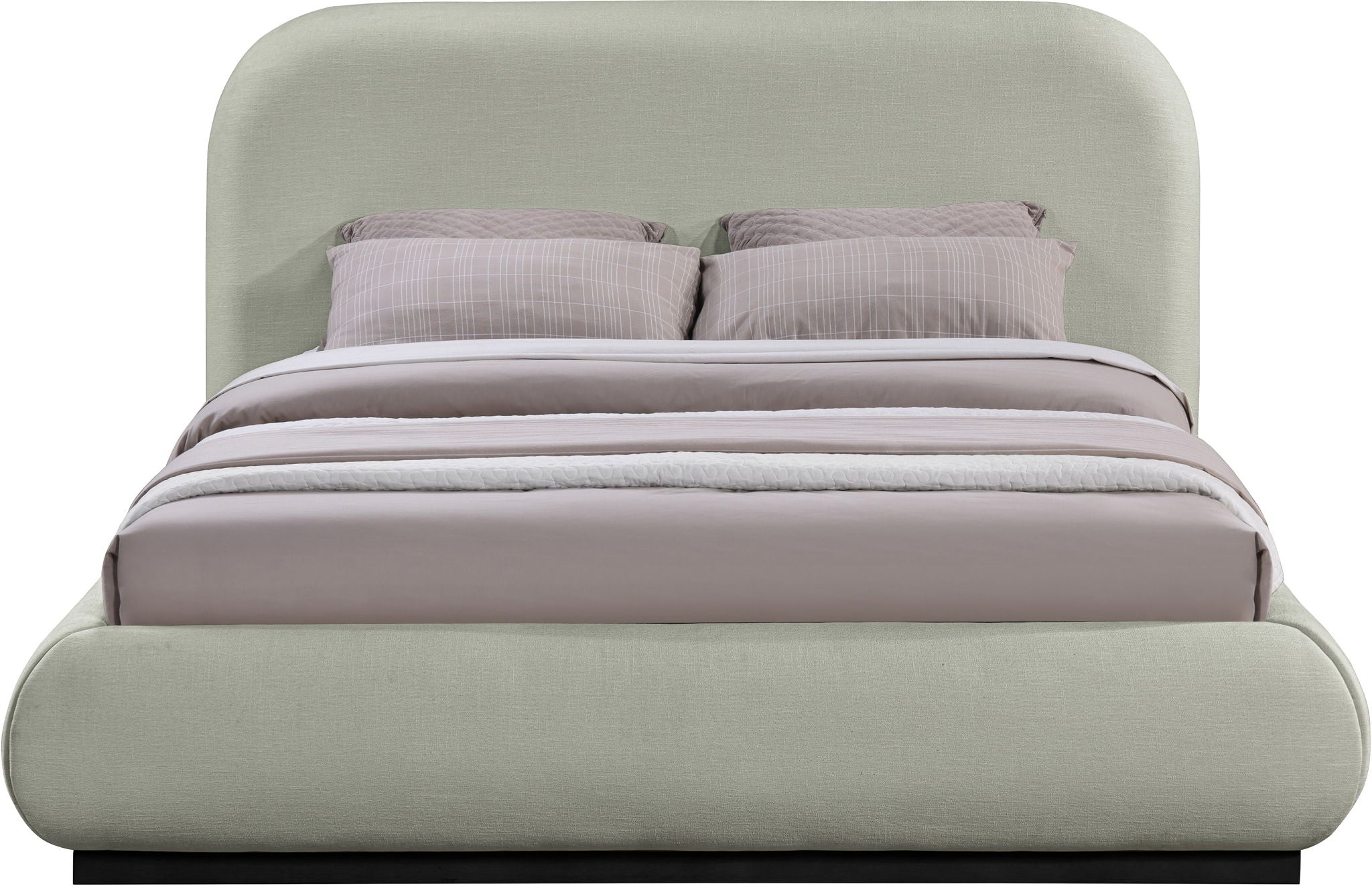 Vaughn - Chenille Bed With Black Base - Urban Living Furniture (Los Angeles, CA)