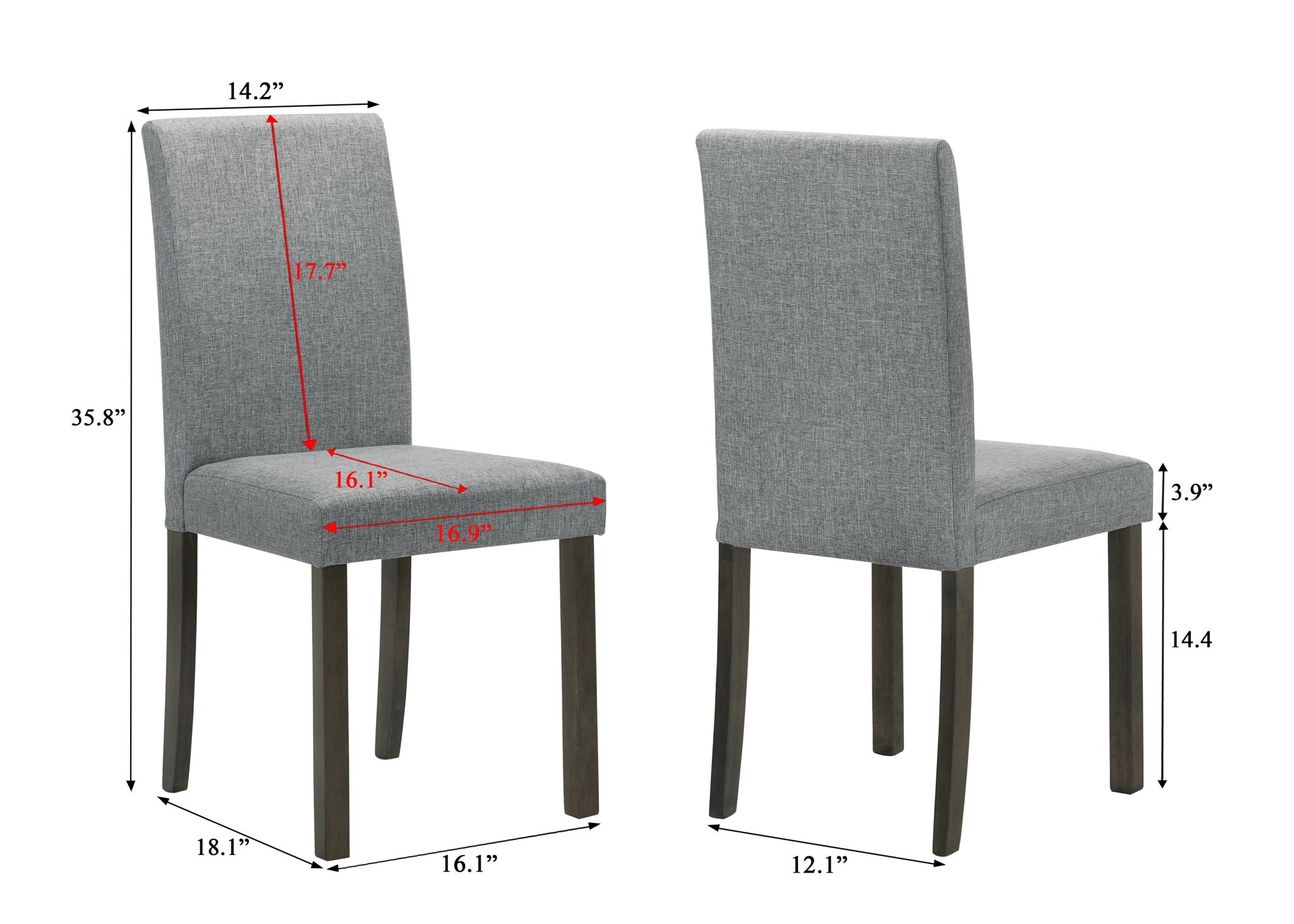 Melshire - Side Chair (Set of 2) - Gray - Urban Living Furniture (Los Angeles, CA)