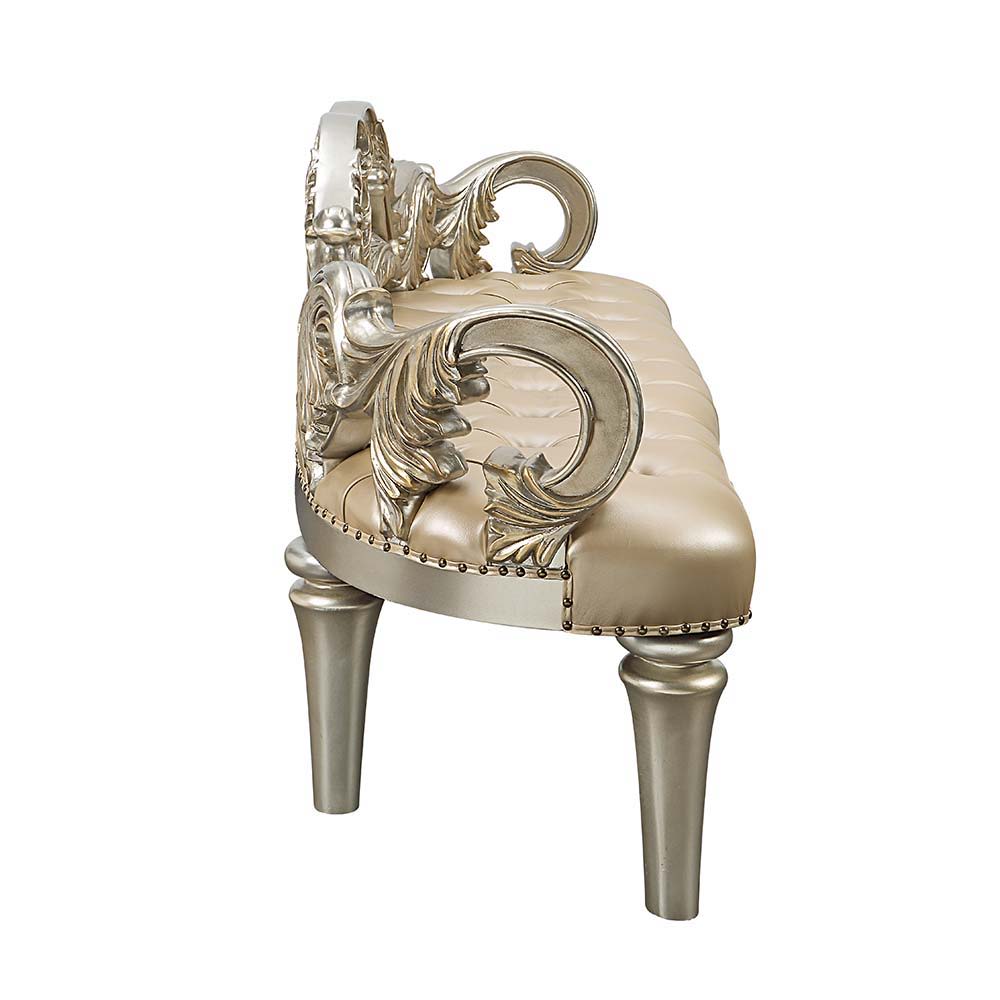 Danae - Bench - Champagne & Gold Finish - Urban Living Furniture (Los Angeles, CA)