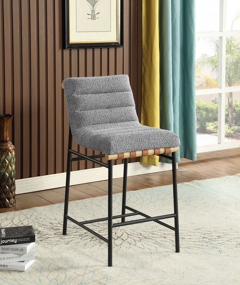 Lahni - 17" Boucle Fabric Counter Height Chair - Urban Living Furniture (Los Angeles, CA)
