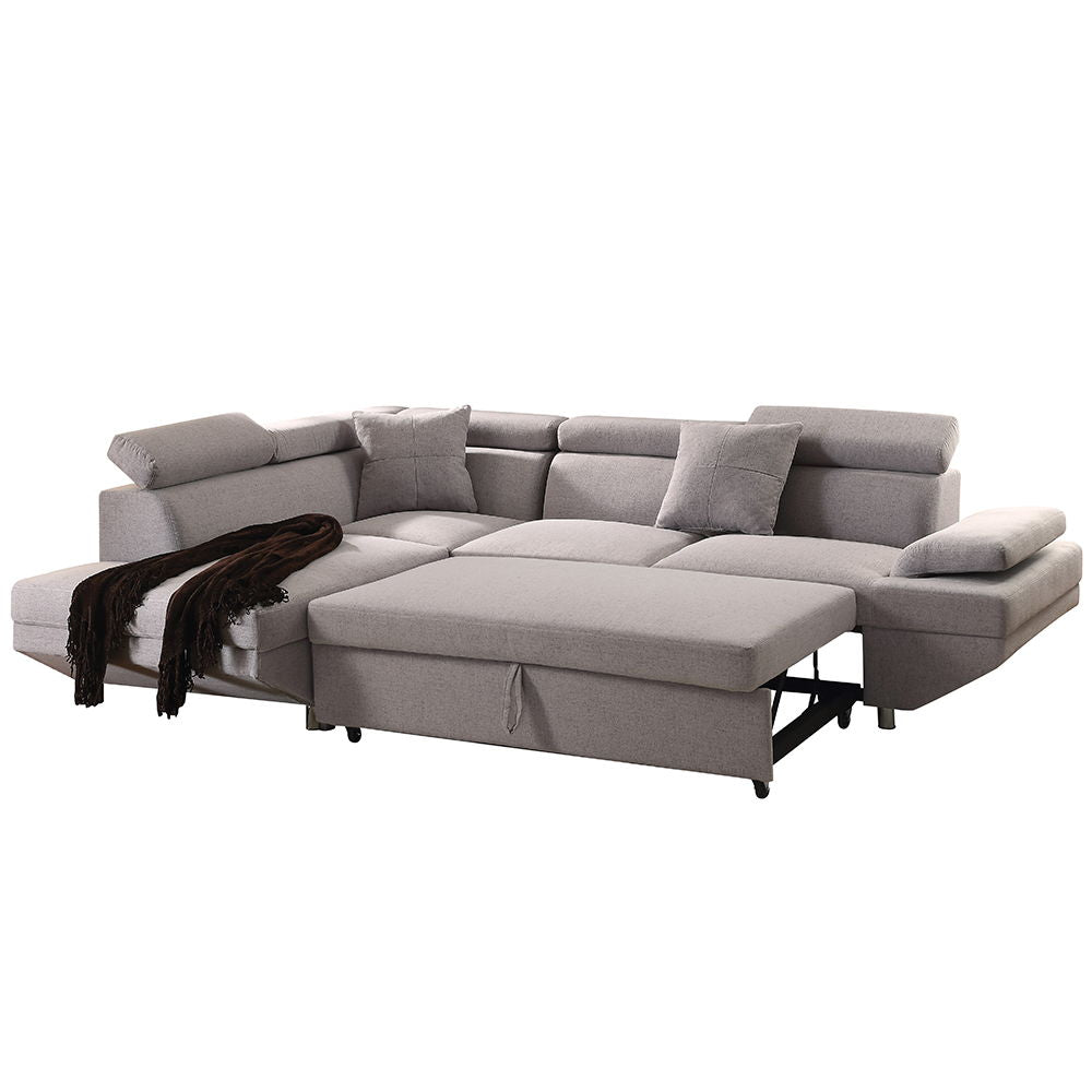 Jemima - Sectional Sofa - Gray Fabric - Urban Living Furniture (Los Angeles, CA)