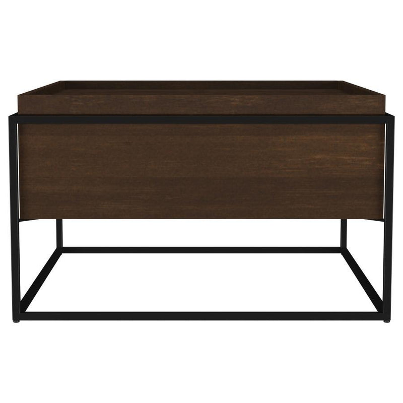 Fulton - Square - Mango Wood Coffee Table - Dark Brown