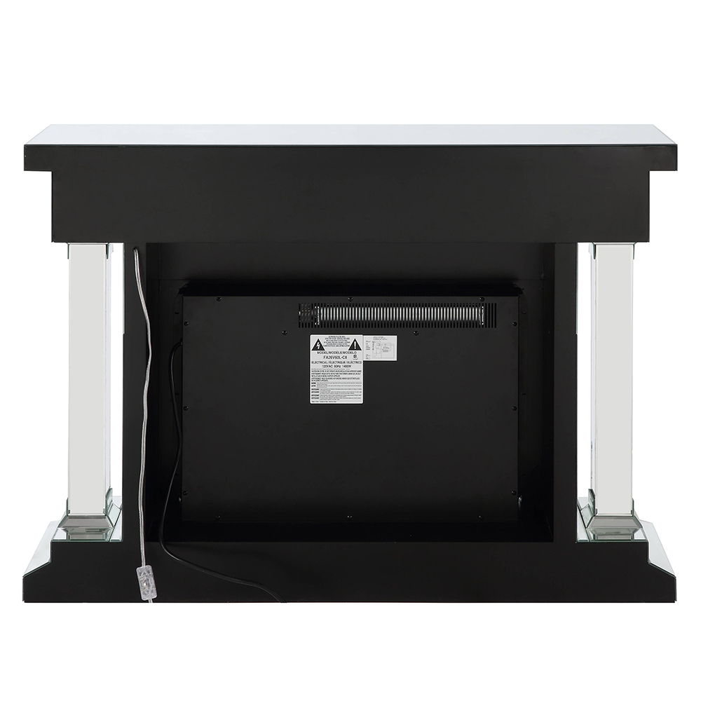 Noralie - 36"H Fireplace With Bluetooth - Mirrored & Faux Diamonds - Urban Living Furniture (Los Angeles, CA)