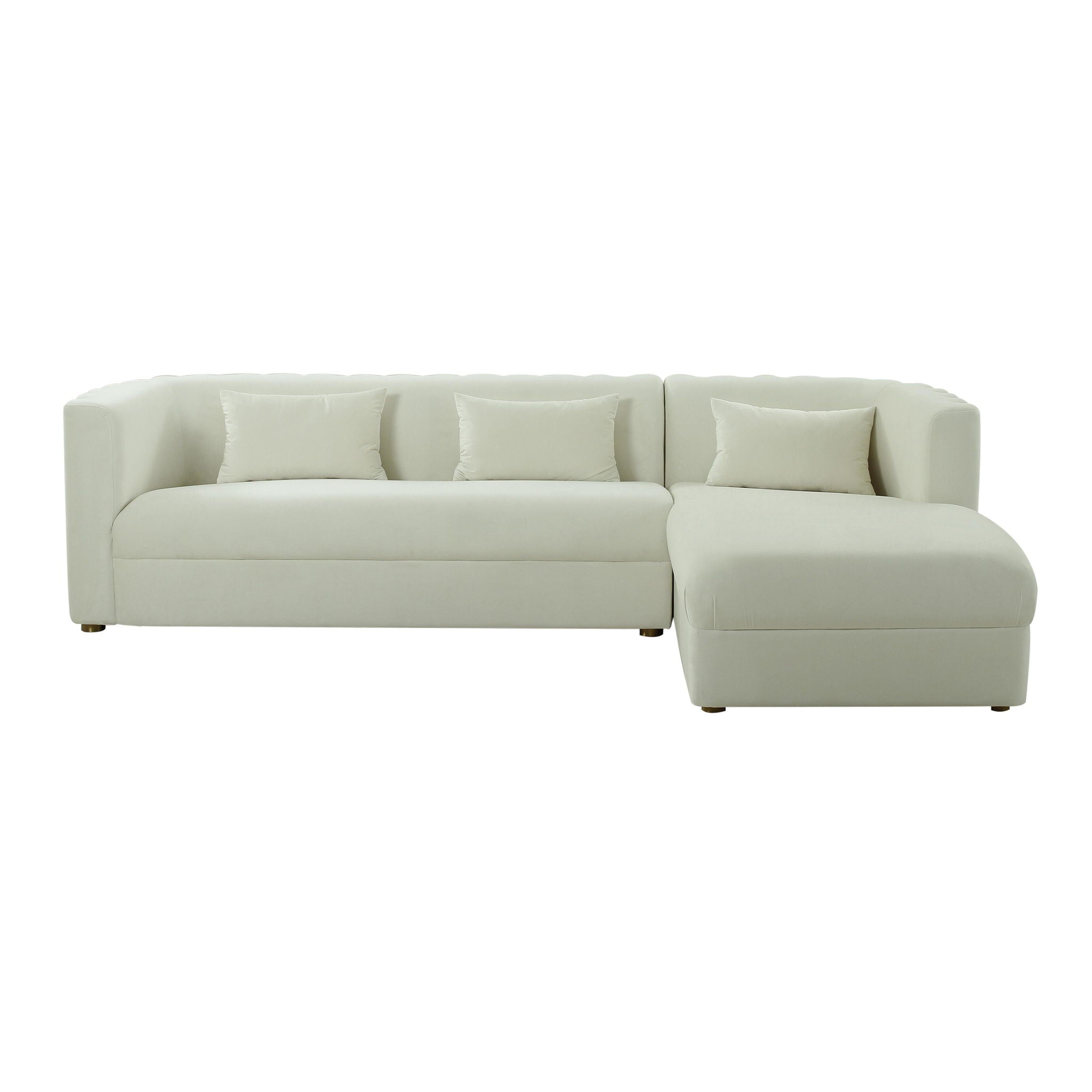 Callie - Velvet Sectional - RAF - Urban Living Furniture (Los Angeles, CA)