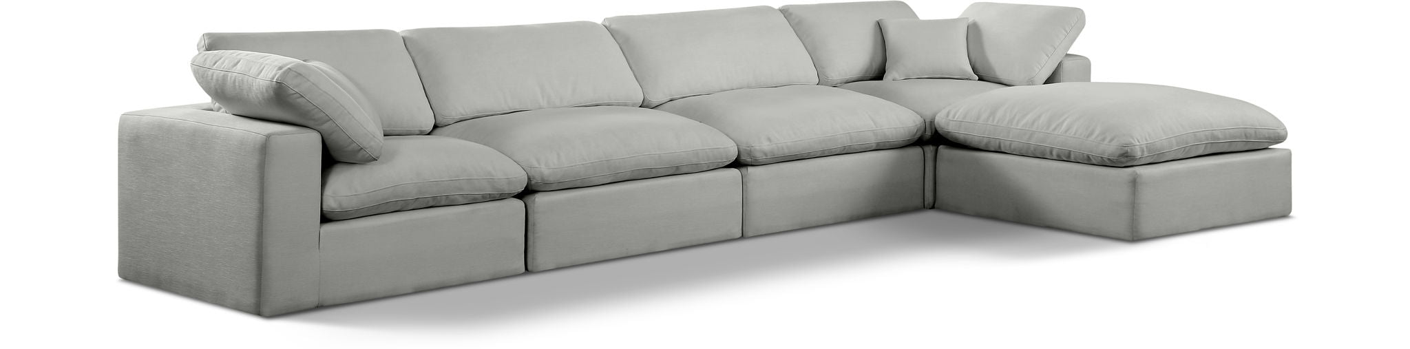 Comfy - 5 Piece Linen Modular Sectional With Chaise - Urban Living Furniture (Los Angeles, CA)
