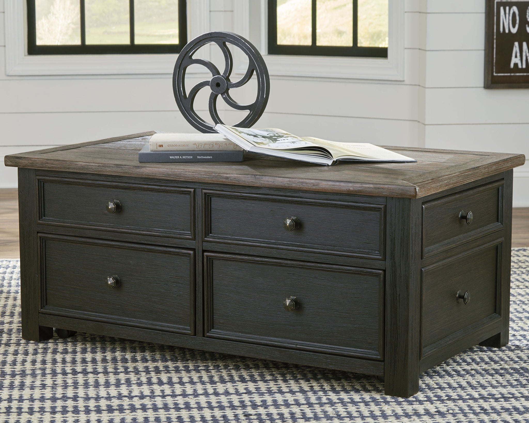 Tyler Creek - Grayish Brown / Black - Lift Top Cocktail Table - Urban Living Furniture (Los Angeles, CA)