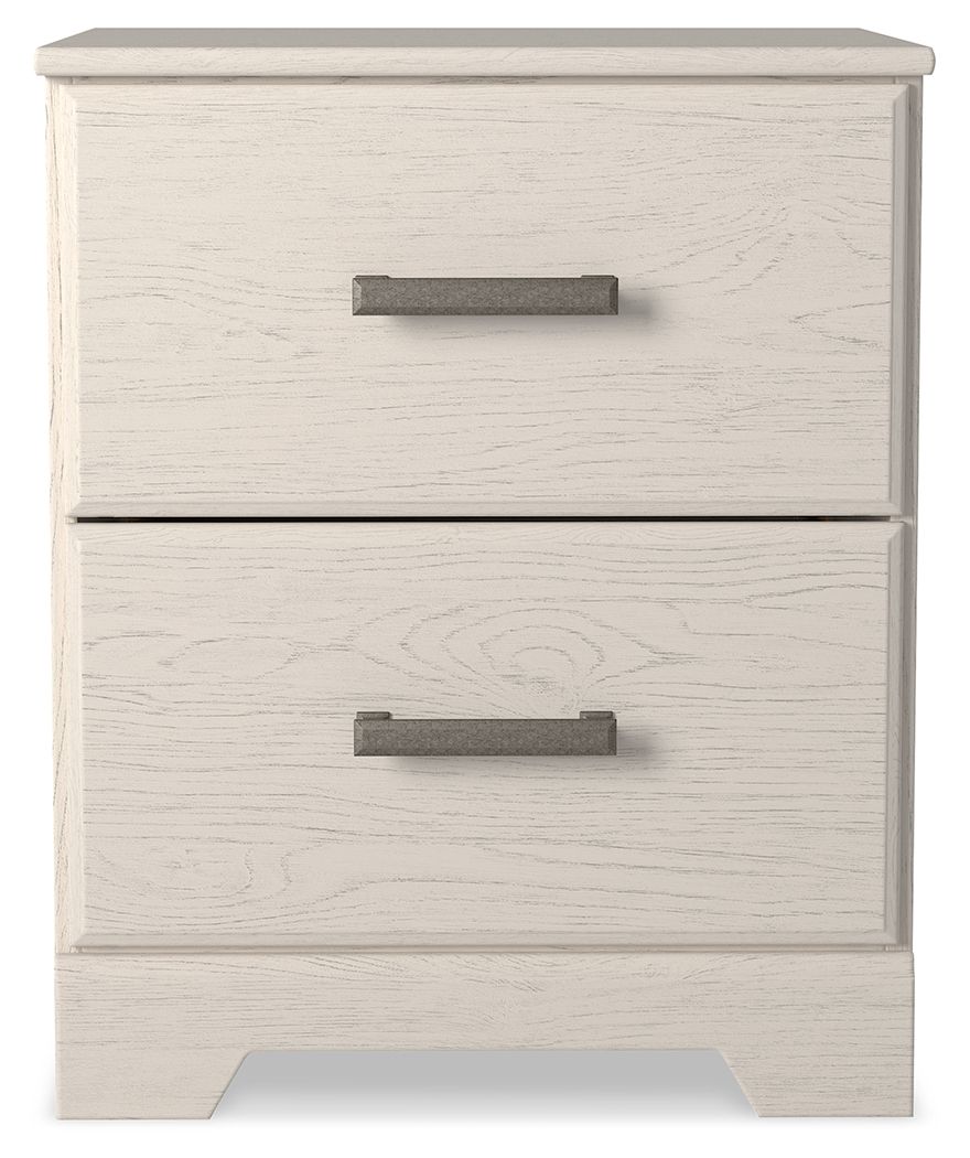 Stelsie - White - Two Drawer Night Stand - Urban Living Furniture (Los Angeles, CA)