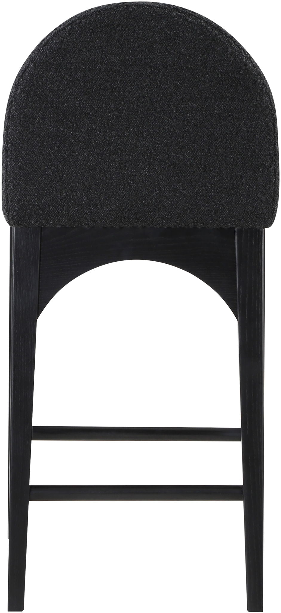 Waldorf - Boucle Stool With Black Legs - Urban Living Furniture (Los Angeles, CA)