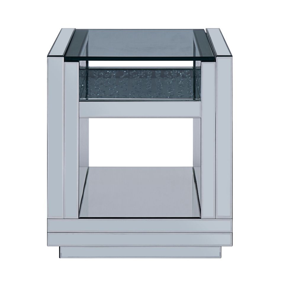 Nysa - End Table - Mirrored & Faux Crystals - 24" - Urban Living Furniture (Los Angeles, CA)