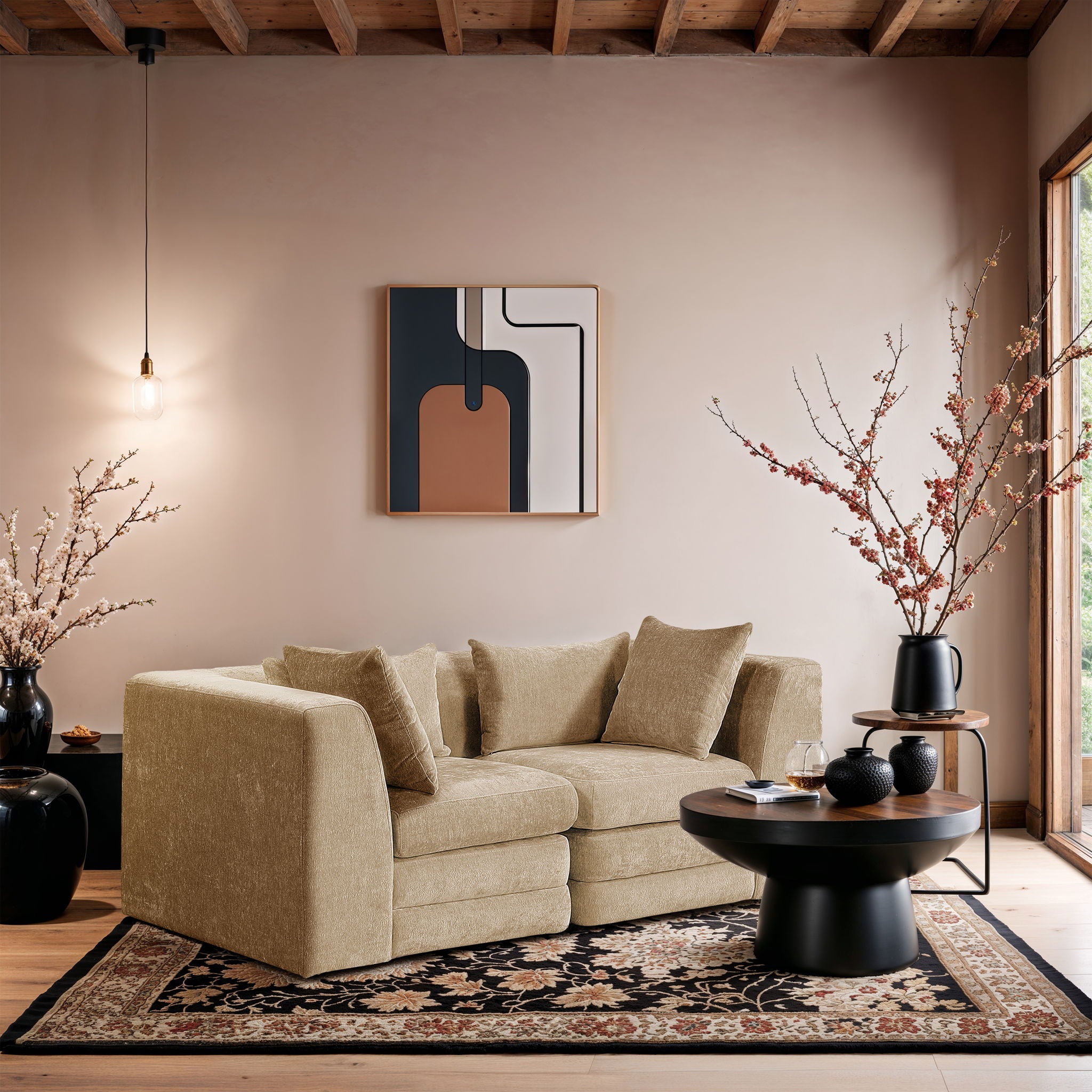 Stellar - 2 Piece 76" Upholstered Modular Loveseat - Urban Living Furniture (Los Angeles, CA)