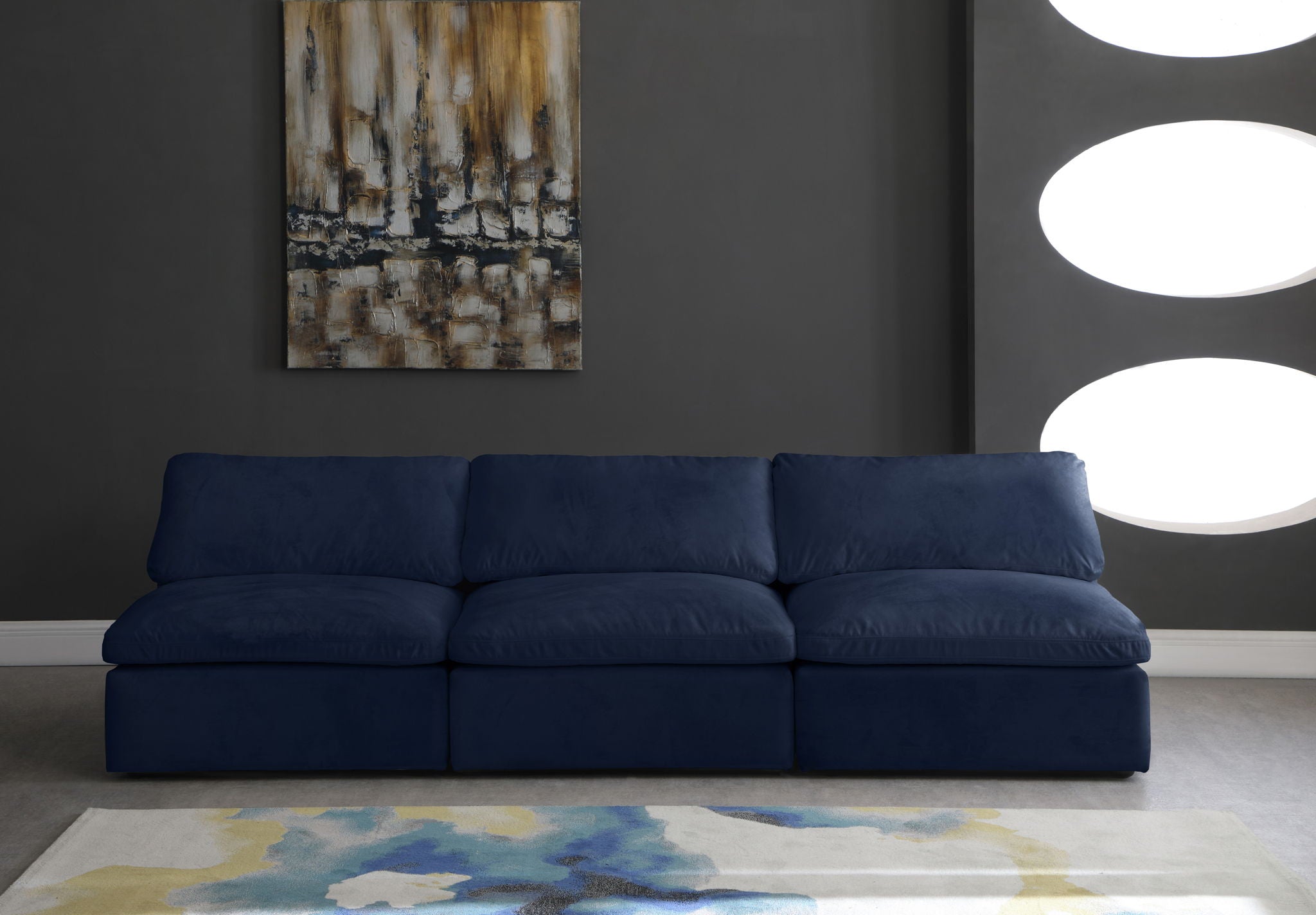Cozy - Modular Armless 3 Seat Sofa - Urban Living Furniture (Los Angeles, CA)
