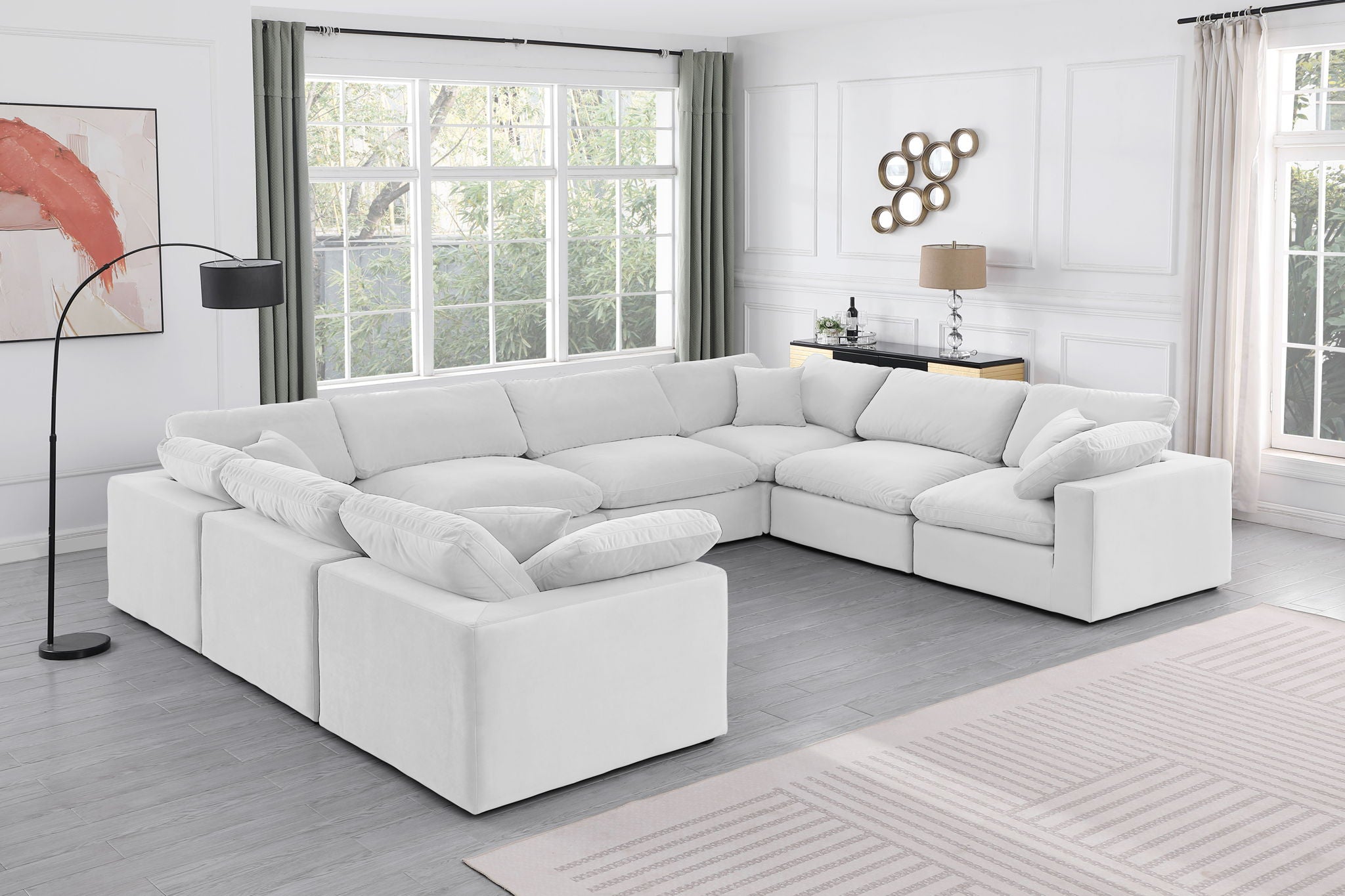 Comfy - 8 Piece Velvet Modular Sectional - Urban Living Furniture (Los Angeles, CA)