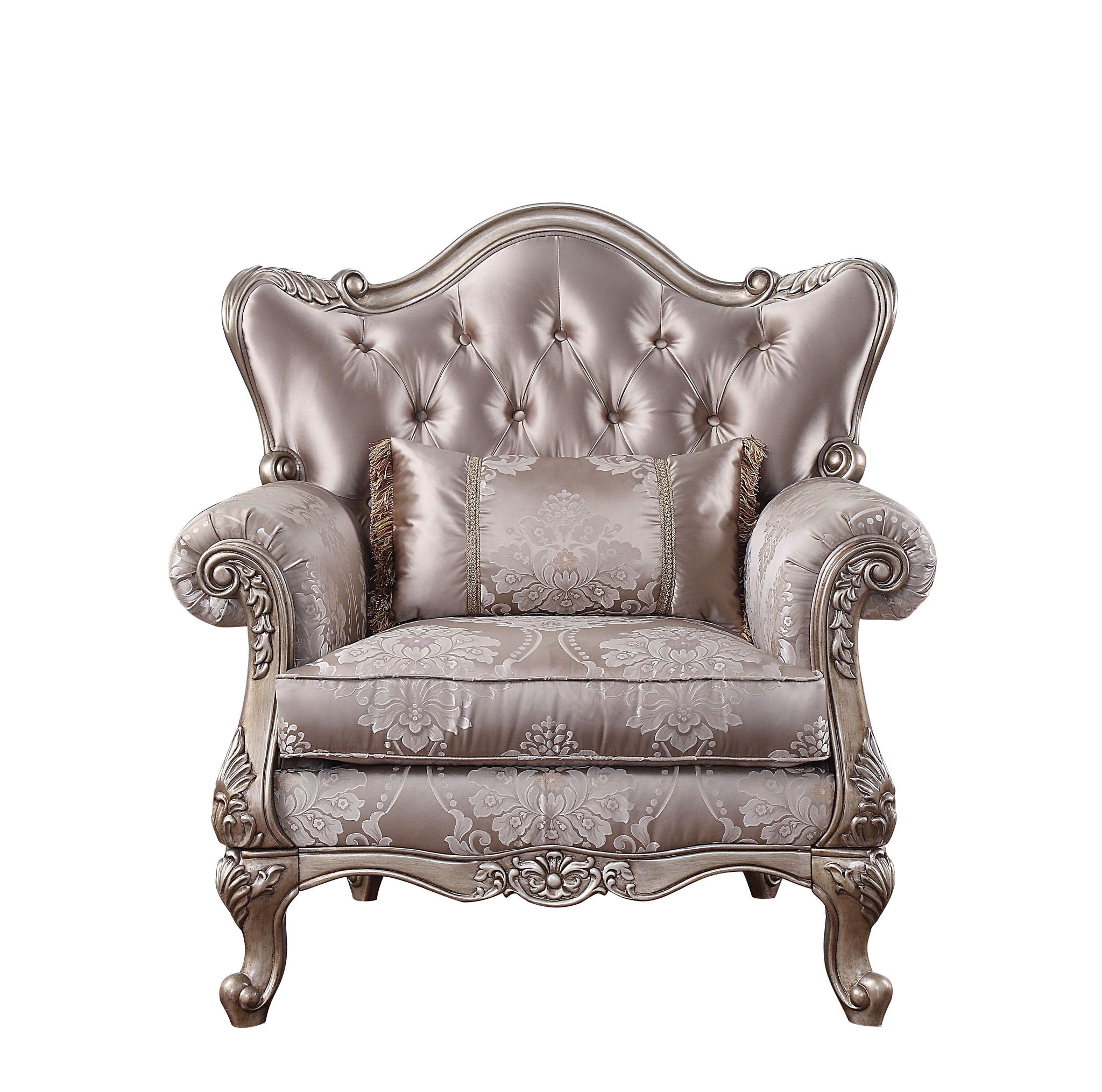 Jayceon - Chair With Pillow - Fabric & Champagne - Urban Living Furniture (Los Angeles, CA)