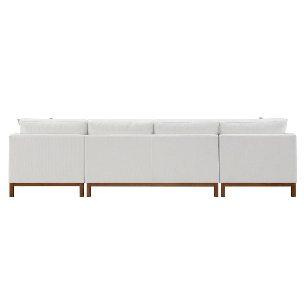 Valiant - Sectional Sofa With 4 Pillows - Ivory Chenille - Urban Living Furniture (Los Angeles, CA)