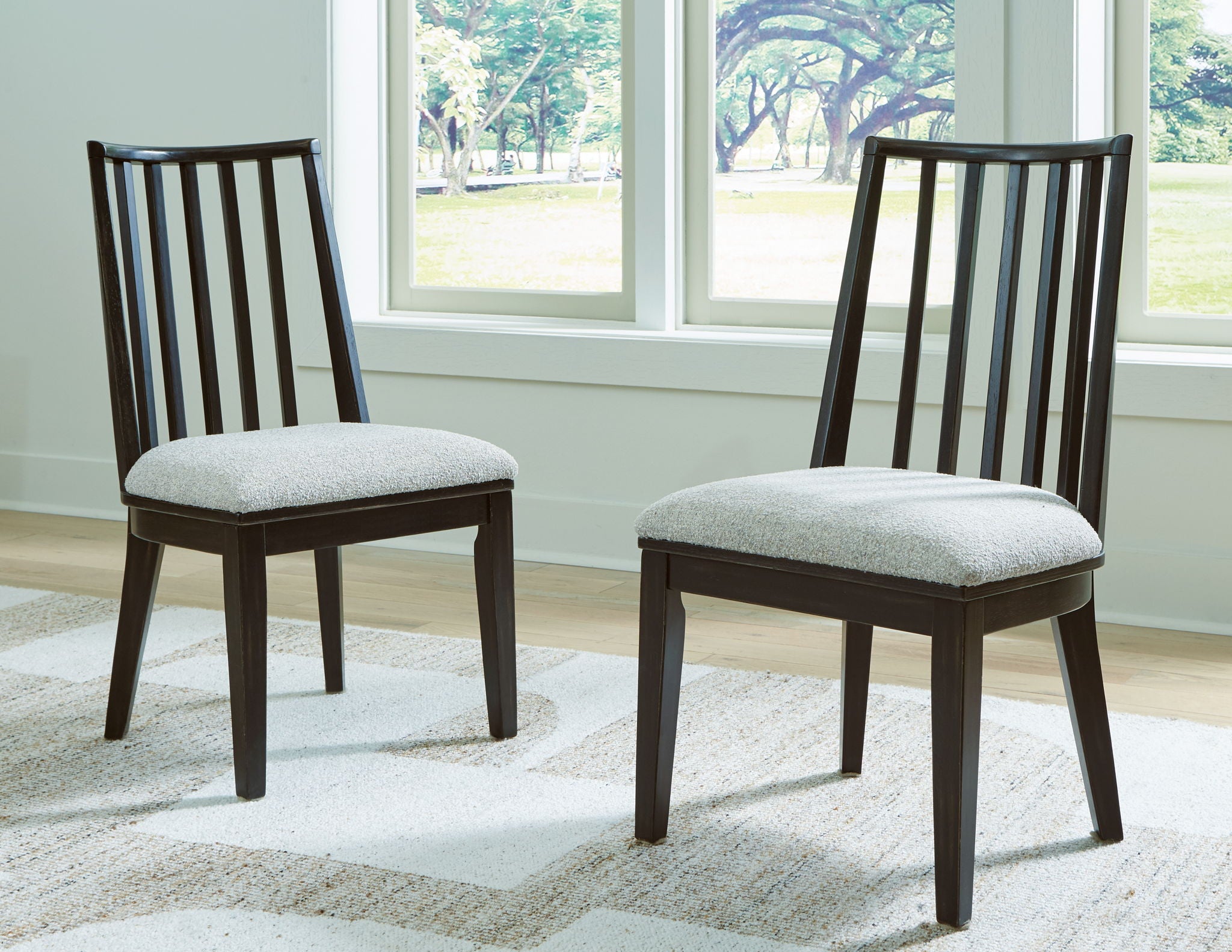 Galliden - Black - Dining Upholstered Side Chair (Set of 2) - Urban Living Furniture (Los Angeles, CA)