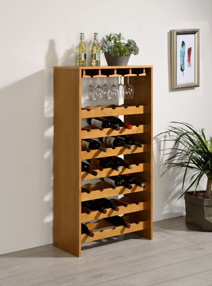 Hanzi - Wine Cabinet - Oak Finish - Urban Living Furniture (Los Angeles, CA)
