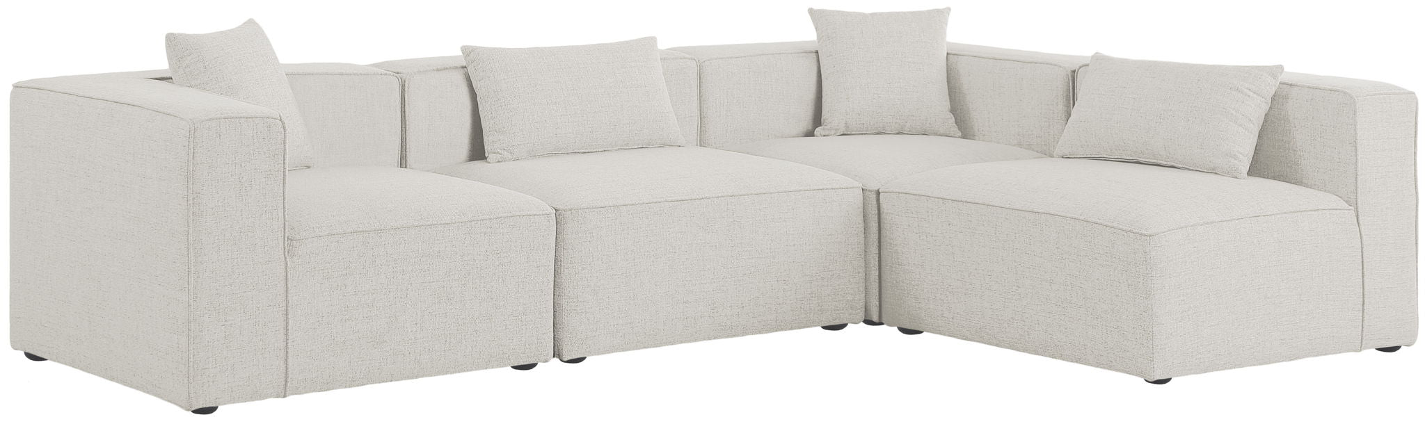 Cube - Linen 4 Piece Modular Corner Sectional - Urban Living Furniture (Los Angeles, CA)