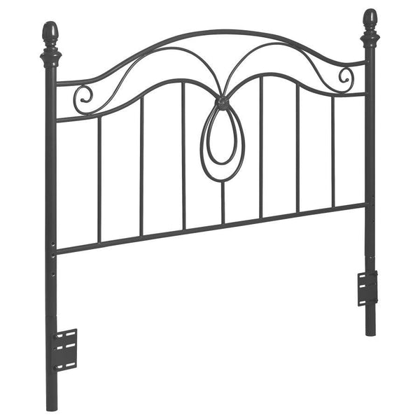 Evan - Metal Queen Or Full Open Frame Headboard - Dark Gray