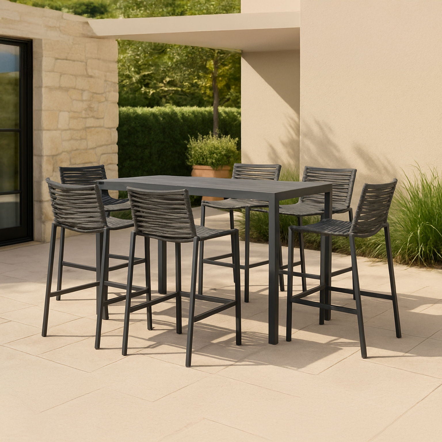 Maldives - Patio Rectangle Bar Table - Urban Living Furniture (Los Angeles, CA)