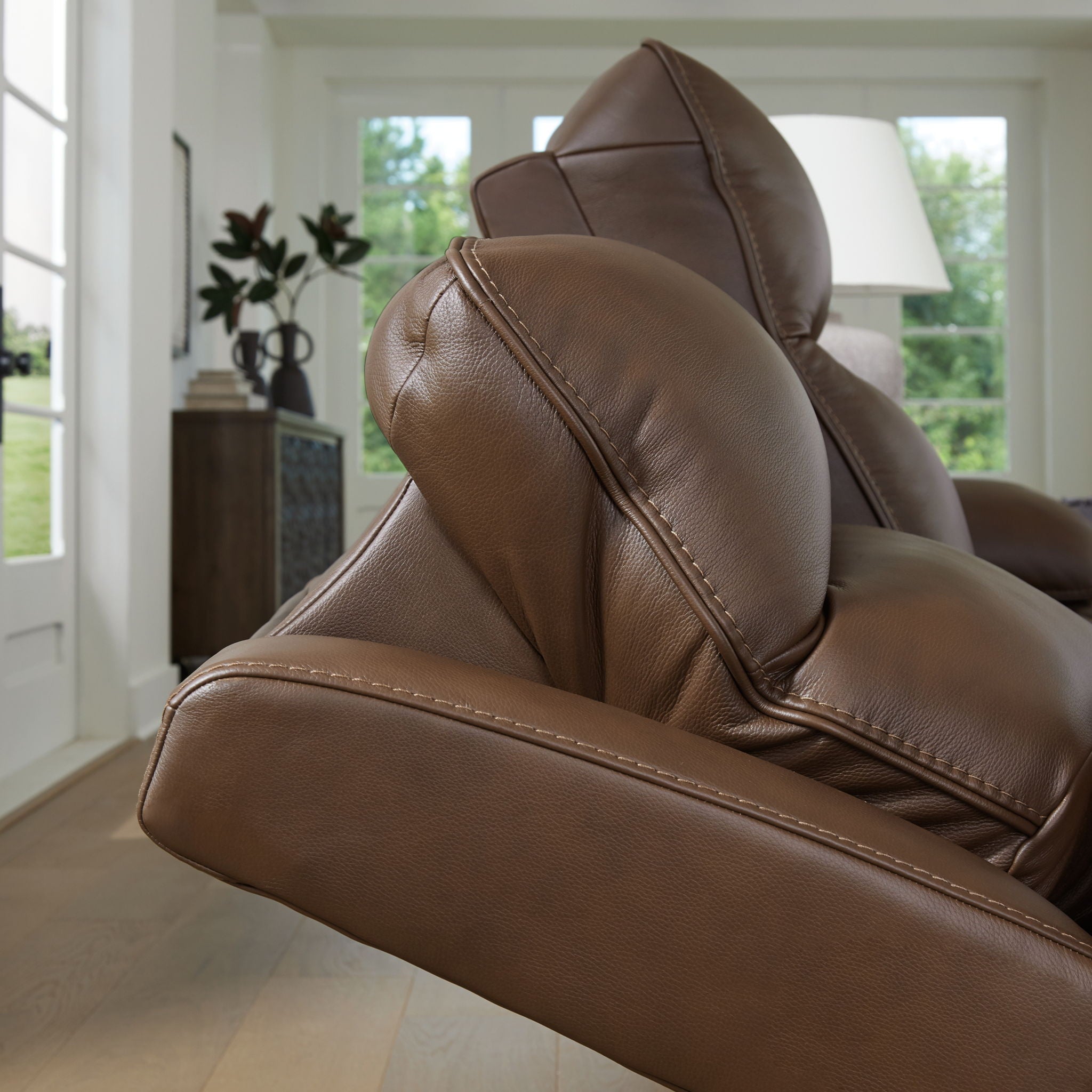 Vonryan - Tobacco - Power Reclining Sofa With Adj Headrest - Urban Living Furniture (Los Angeles, CA)