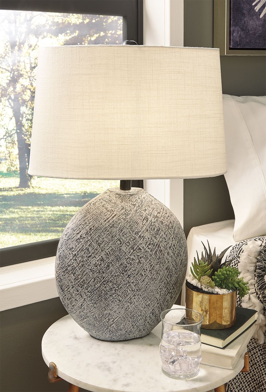 Harif - Beige - Paper Table Lamp - Urban Living Furniture (Los Angeles, CA)