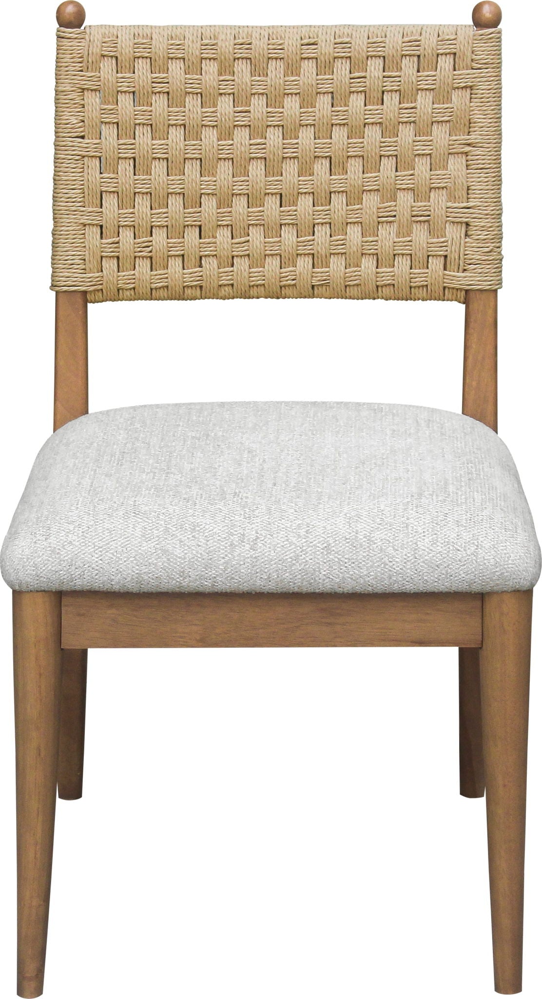 Langley - Weaven Back Chair (Set of 2) - Beige / Cabin Glow