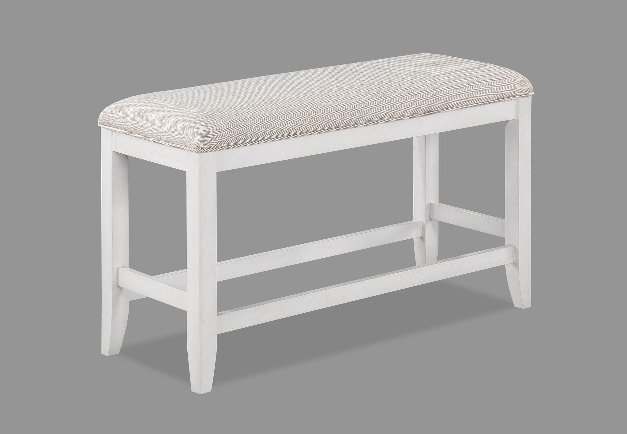 Wendy - Counter Height Bench - White / Beige - Urban Living Furniture (Los Angeles, CA)