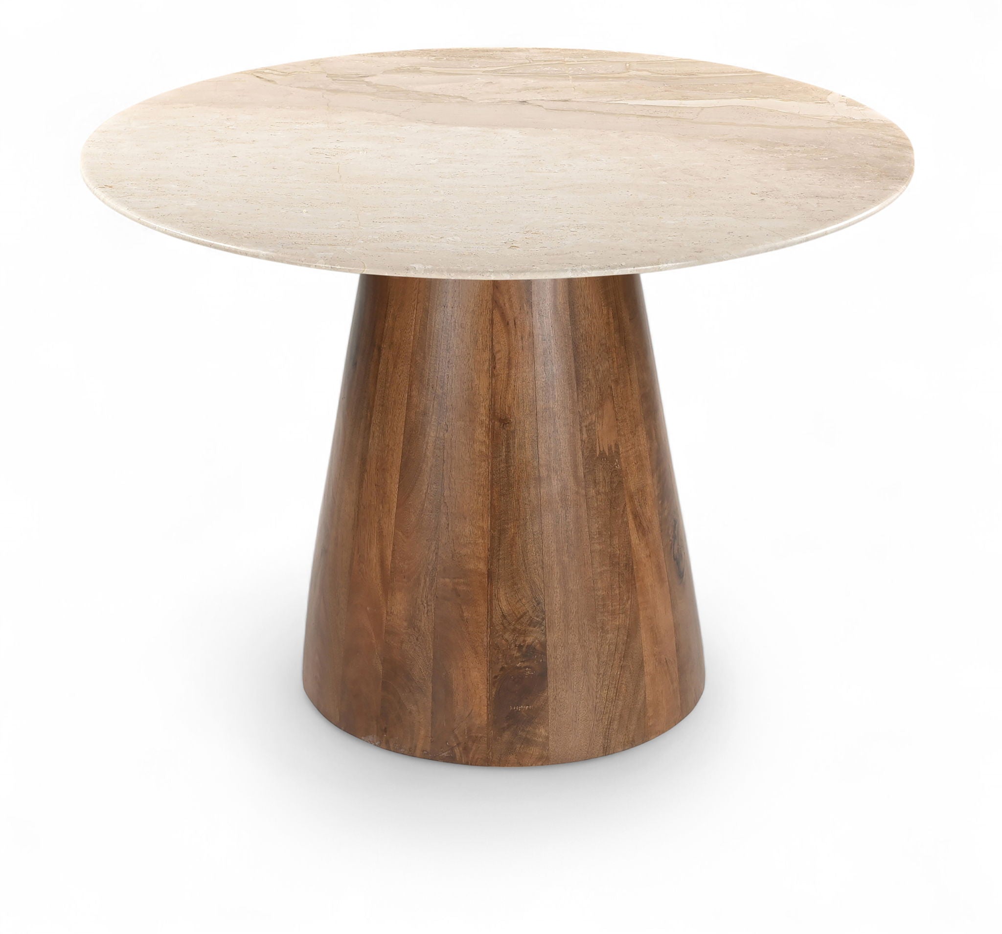 Liona - Marble And Mango Wood 42" Dining Table - Beige - Urban Living Furniture (Los Angeles, CA)
