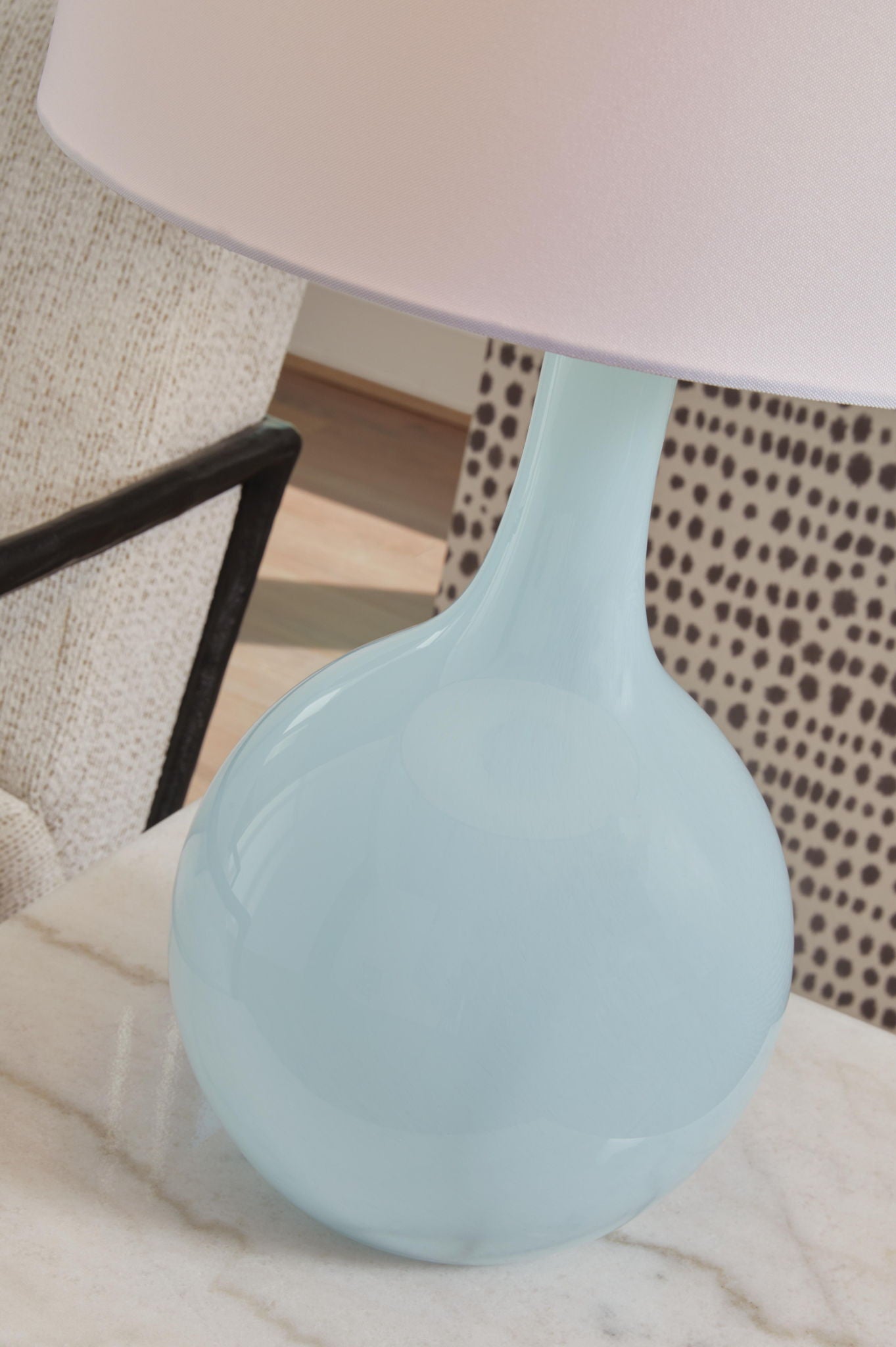 Rylanton - Glass Table Lamp - Aqua - Urban Living Furniture (Los Angeles, CA)